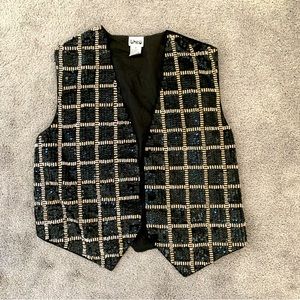 EUC VINTAGE THEO SEQUIN VEST